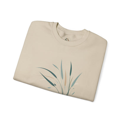 Sand | Whispers in the Breeze Sweatshirt, folded view