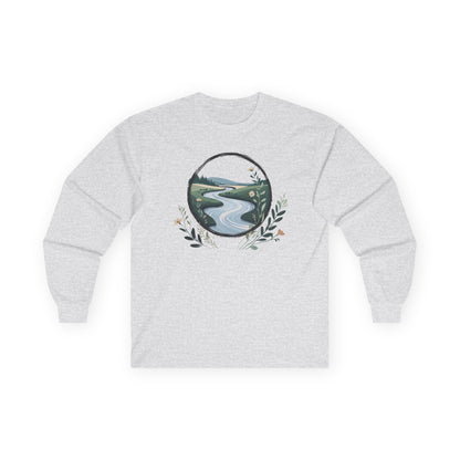 Ash | River of Grace Long Sleeve Tee, front view