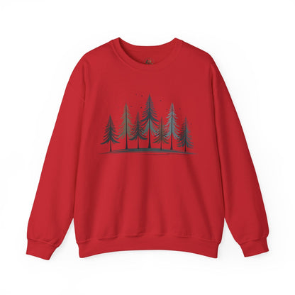 Red | Silent Pines Sweatshirt, front view