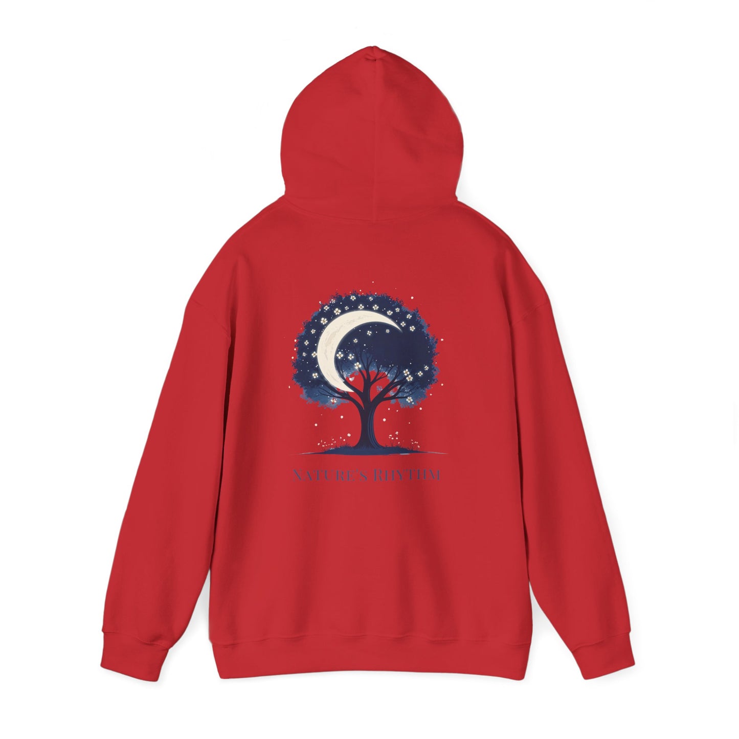 Red | Nature`s Rhythm Hoodie, back view 2