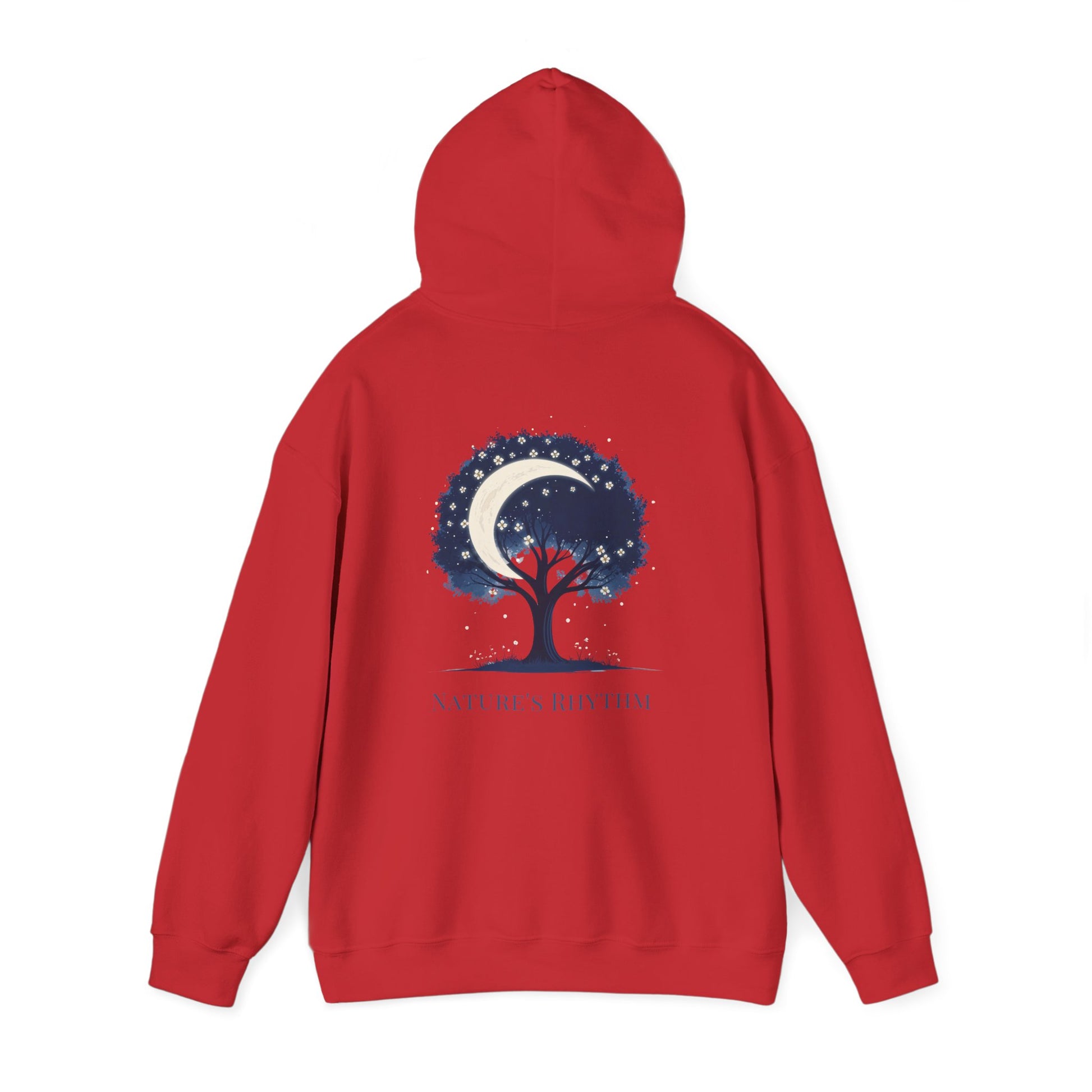 Red | Nature`s Rhythm Hoodie, back view 2