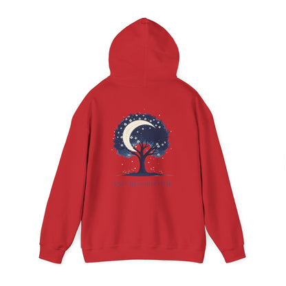 Red | Nature`s Rhythm Hoodie, back view 2