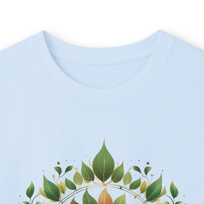 Light Blue | Eclipse Garden Long Sleeve Tee, folded view