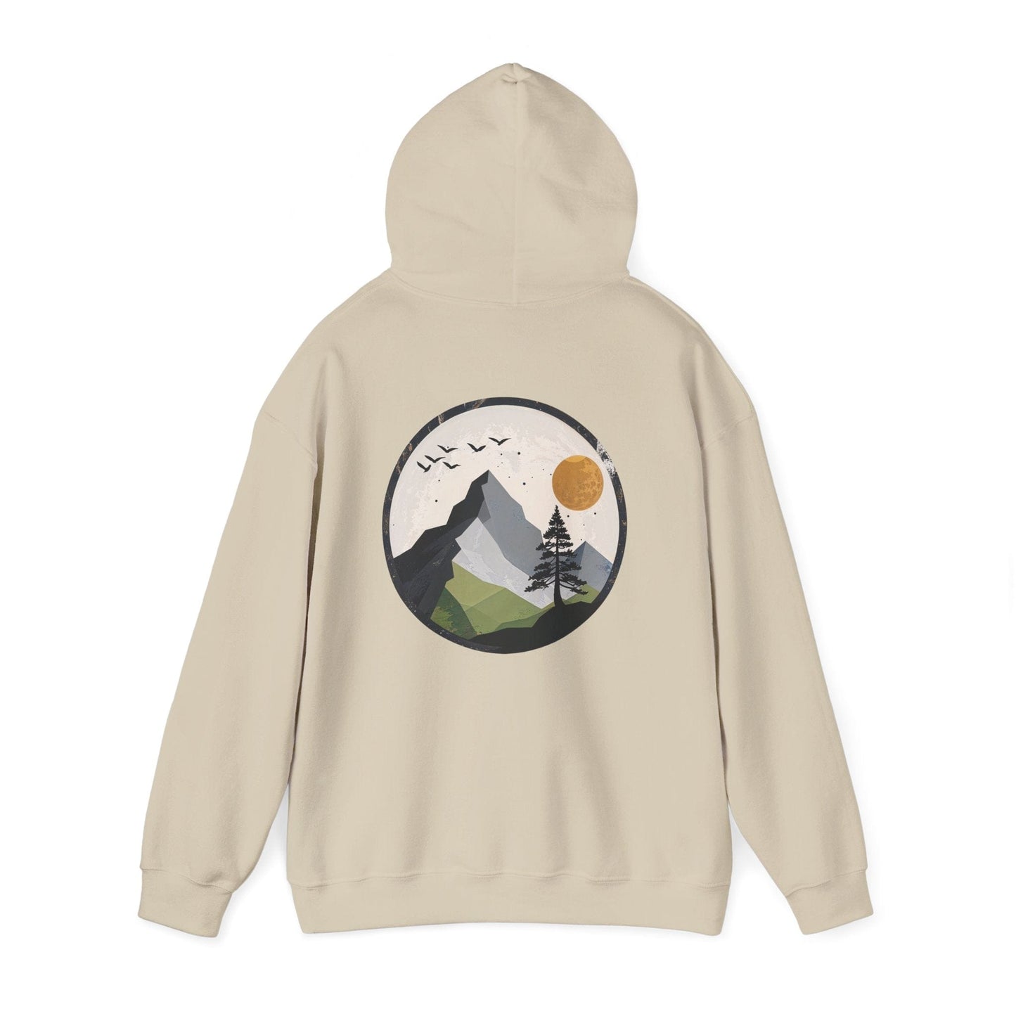 Heather Navy | Whispering Heights Hoodie, back view 2