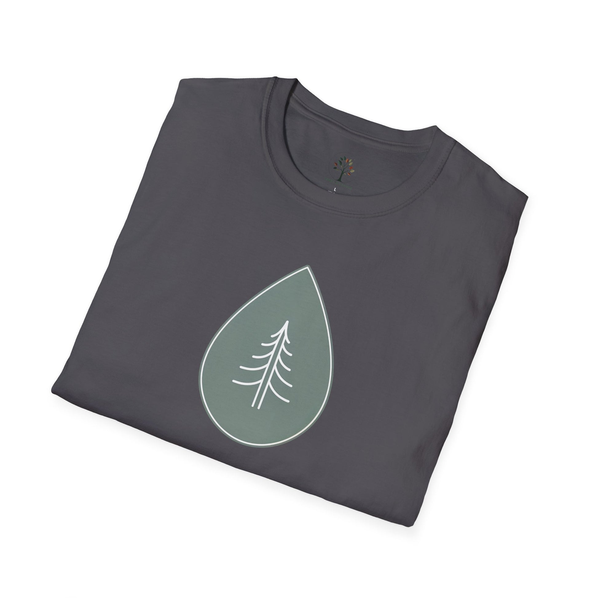 Charcoal | Calm Drop, folded view