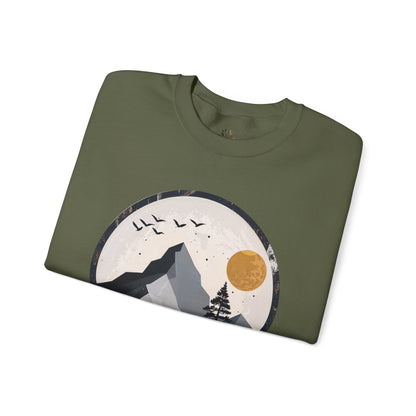Military Green | Whispering Heights Sweatshirt, folded view