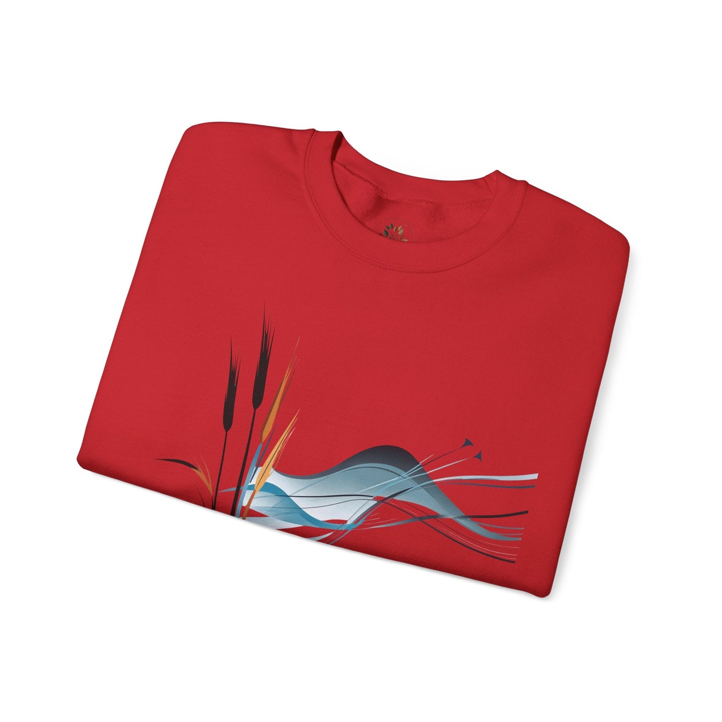 Red | Exhale Sweatshirt, folded view