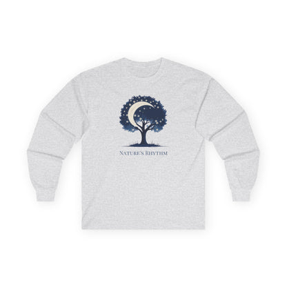 Ash | Nature's Rhythm Long Sleeve Tee, front view