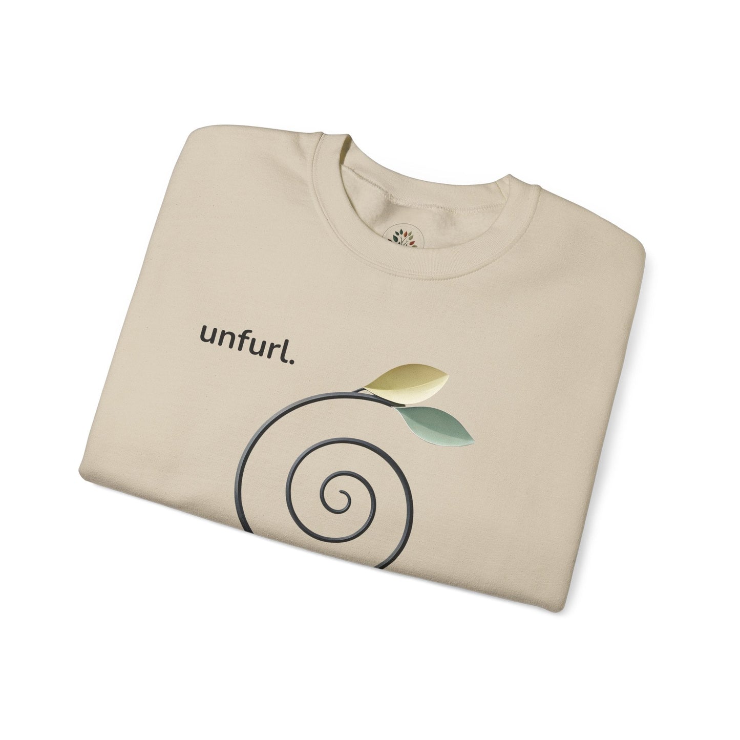 Sand | Unfurl Sweatshirt, folded view
