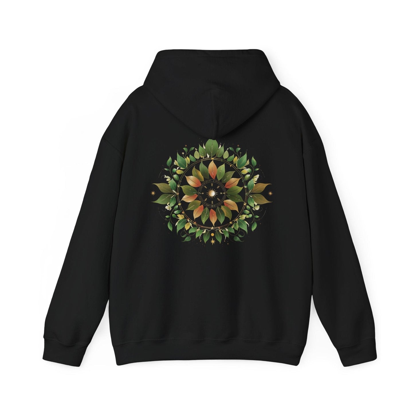Black | Eclipse Garden Hoodie, back design view