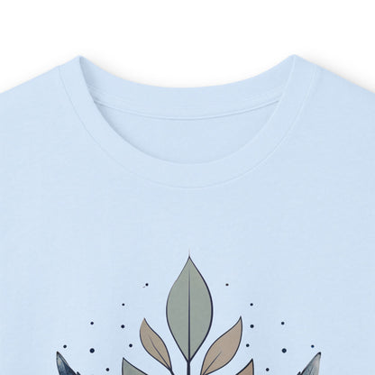 Light Blue | Flourish Long Sleeve Tee, folded view