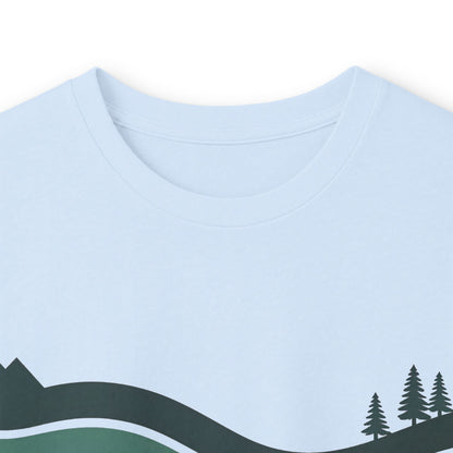 Light Blue | River Long Sleeve Tee, folded view