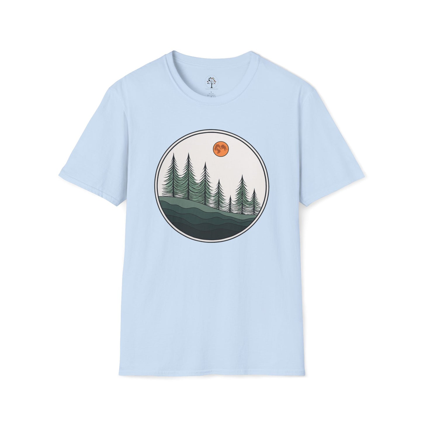 Light Blue | Moonlit Pines, front view