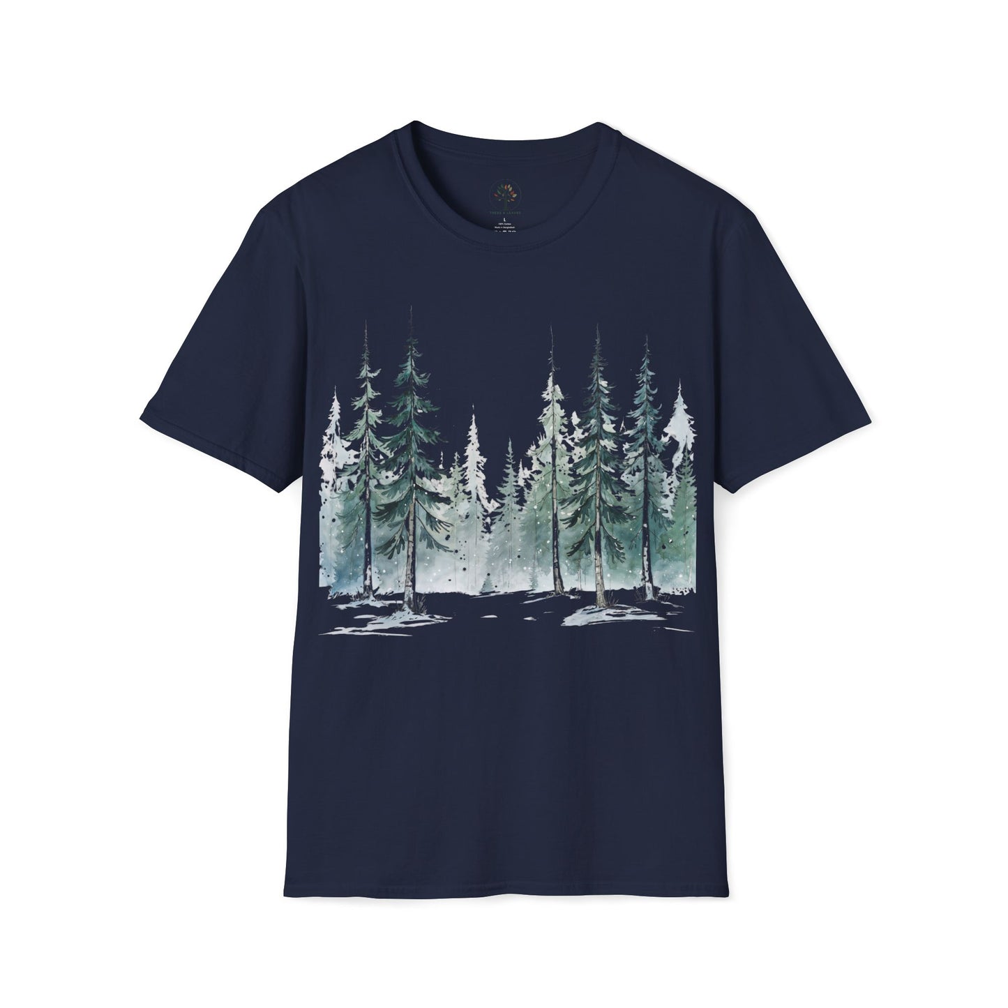 Navy | Snowfall Forest, front view