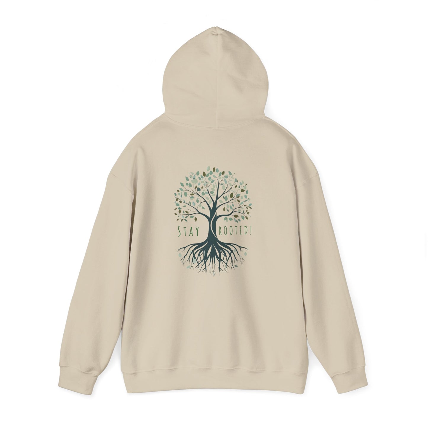 Sand | Stay Rooted! Hoodie, back view 2