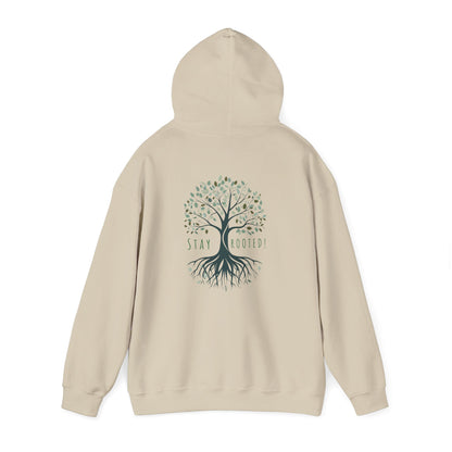Sand | Stay Rooted! Hoodie, back view 2