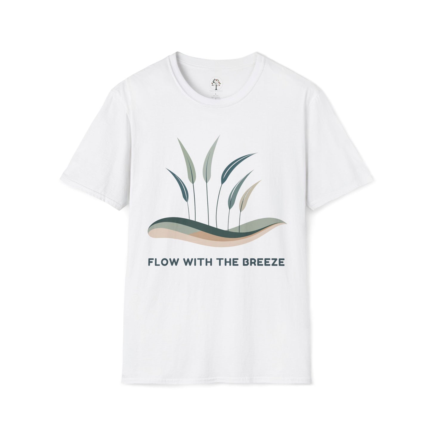 White | Flow with the Breeze, front view
