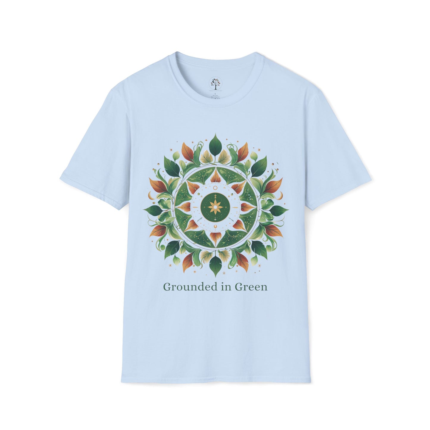 Light Blue | Grounded in Green, front view