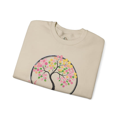 Sand | Joy in Bloom Sweatshirt, folded view