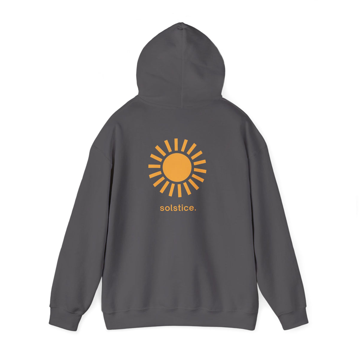Charcoal | Solstice Hoodie, back view 2