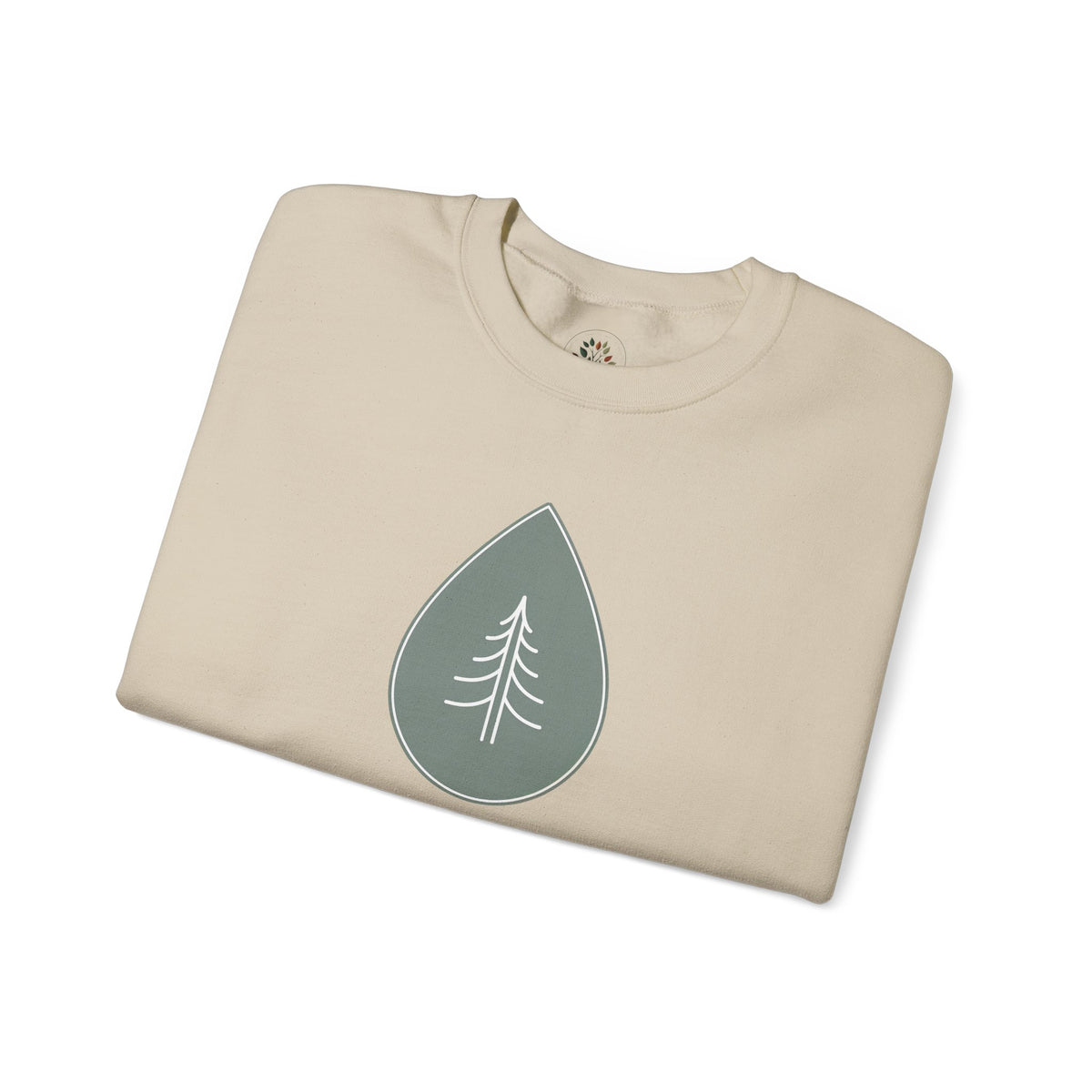 Sand | Calm Drop Sweatshirt, folded view