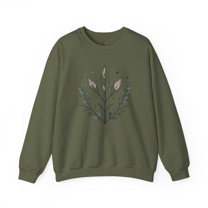 Military Green | Olive Grace Sweatshirt, front view