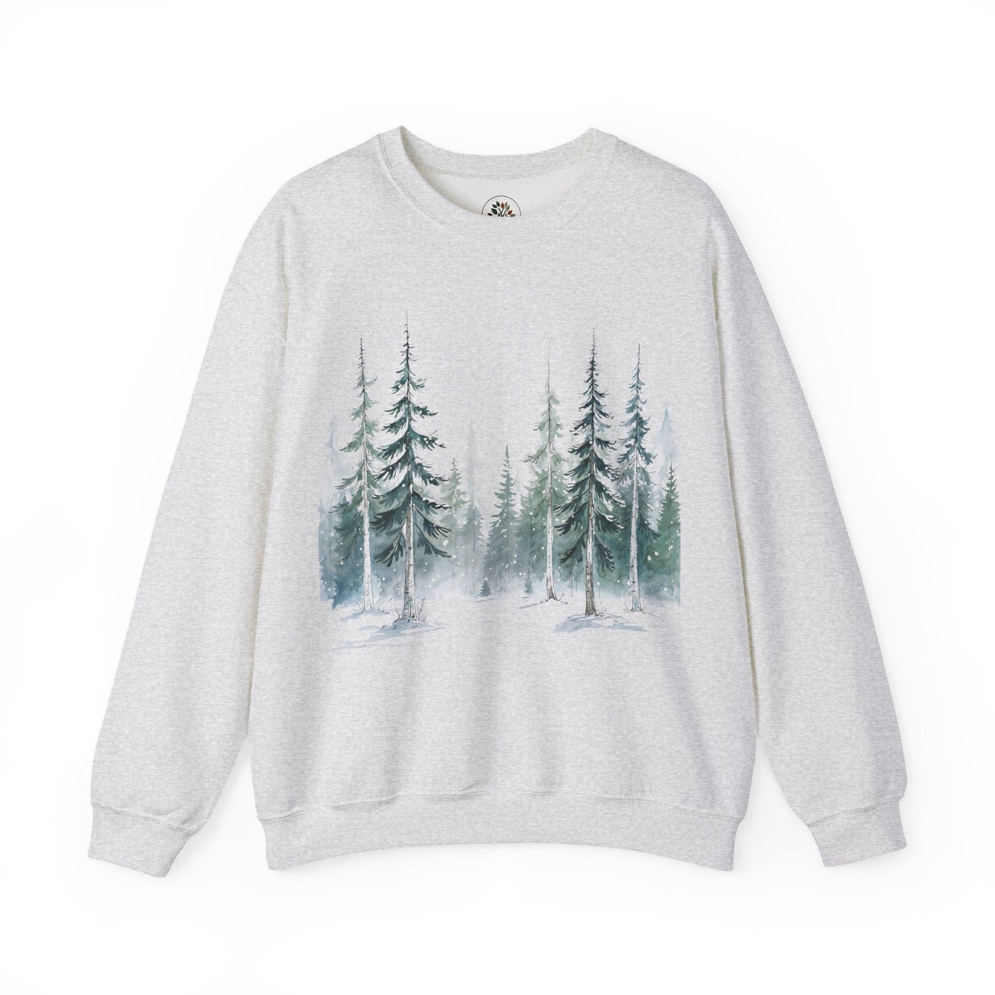 Ash | Snowfall Forest Sweatshirt, front view