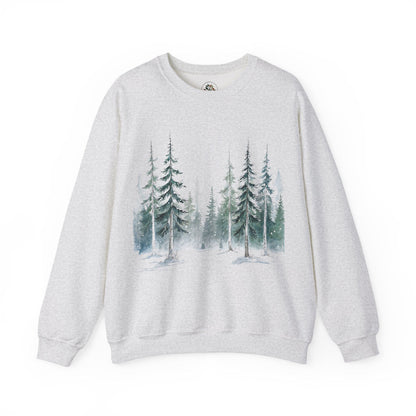 Ash | Snowfall Forest Sweatshirt, front view