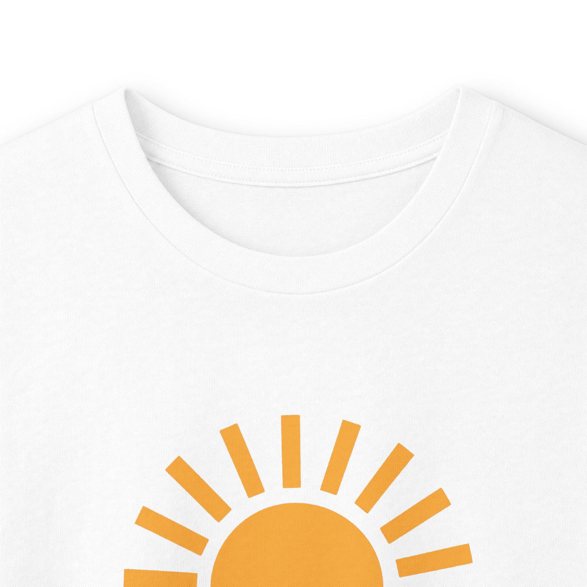 White | Solstice Long Sleeve Tee, folded view