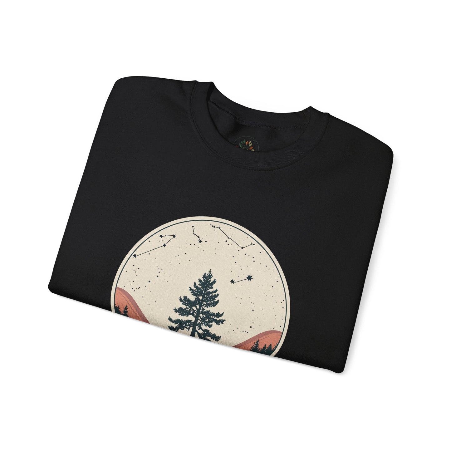 Black | Rooted in Stars Sweatshirt, folded view