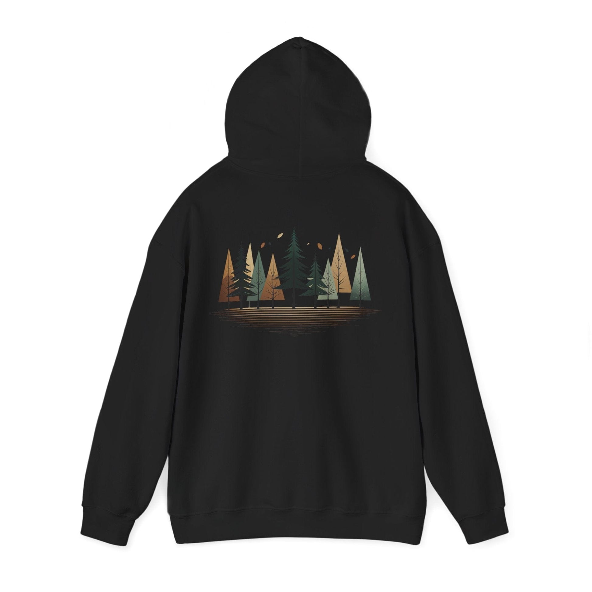 Black | Forest Rhythm Hoodie, back view 2