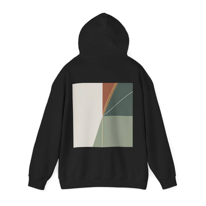 Black | Divide Hoodie, back view 2