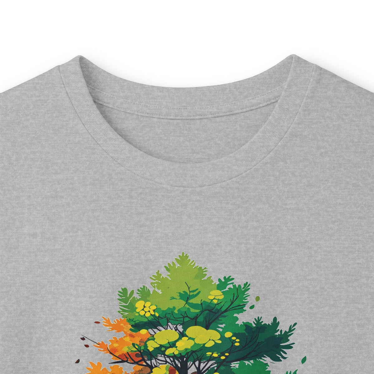 Sport Grey | Trees Protect Us Long Sleeve Tee, folded view