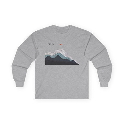Sport Grey | Rise Long Sleeve Tee, front view
