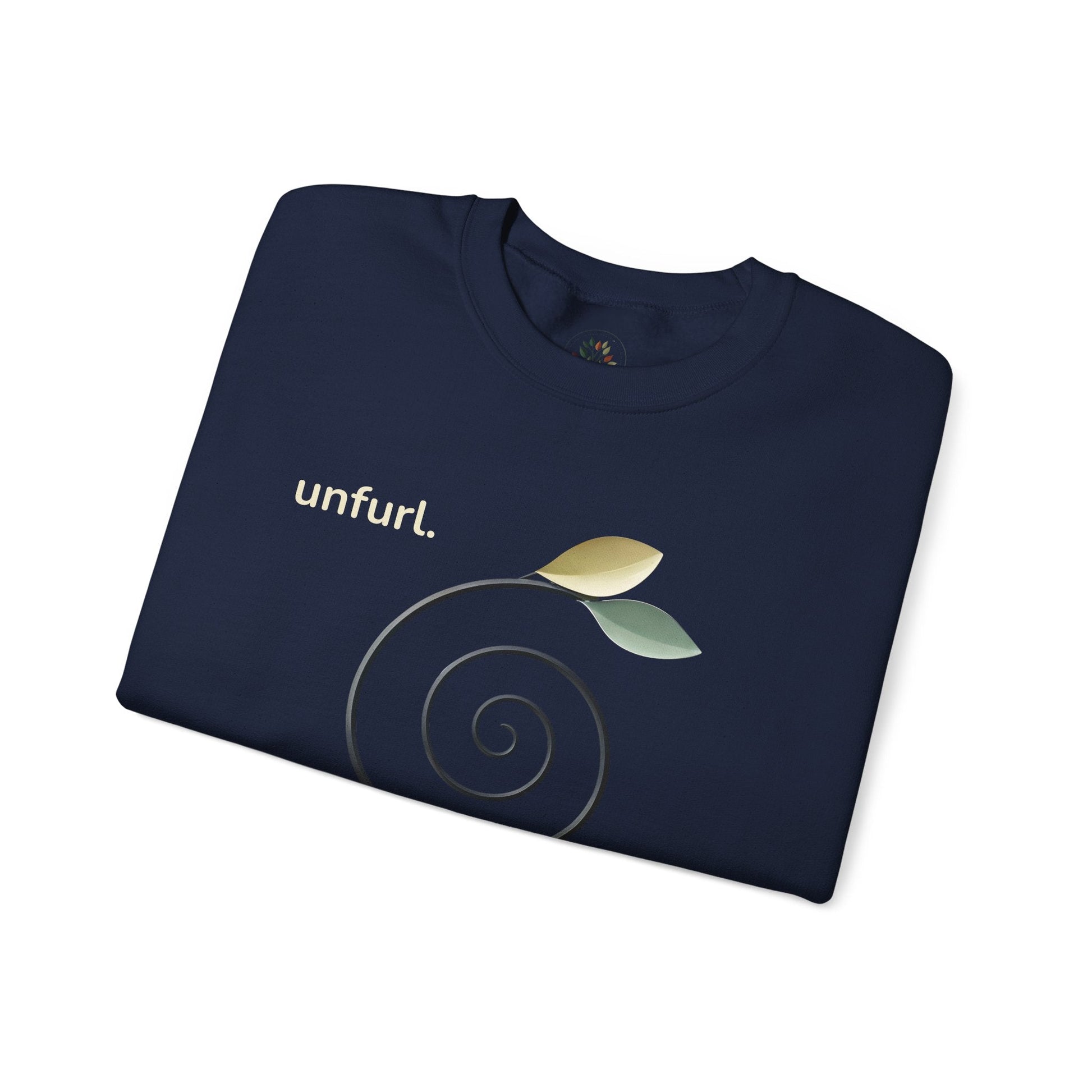 Navy | Unfurl Sweatshirt, folded view
