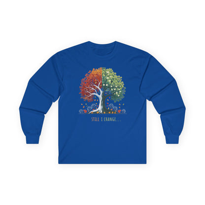 Royal | Still I Change Long Sleeve Tee, front view