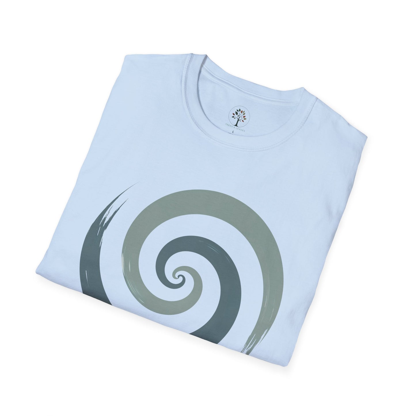 Light Blue | Spiral, folded view