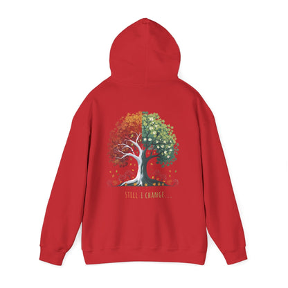 Red | Still I Change Hoodie, back view 2
