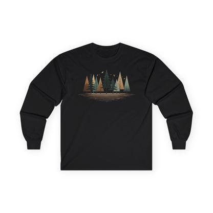 Black | Forest Rhythm Long Sleeve Tee, front view