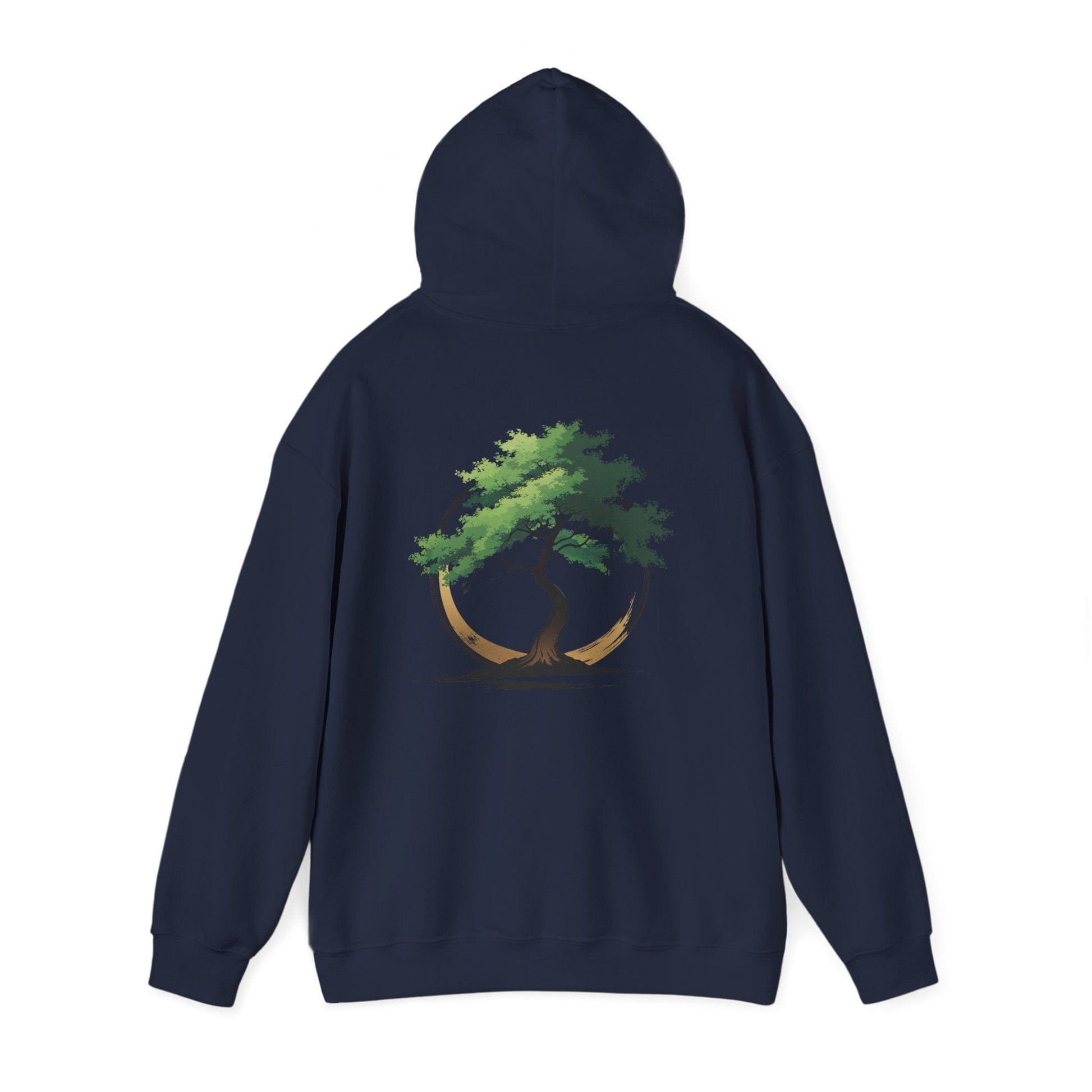Navy | The Zen Tree Hoodie, back view 2