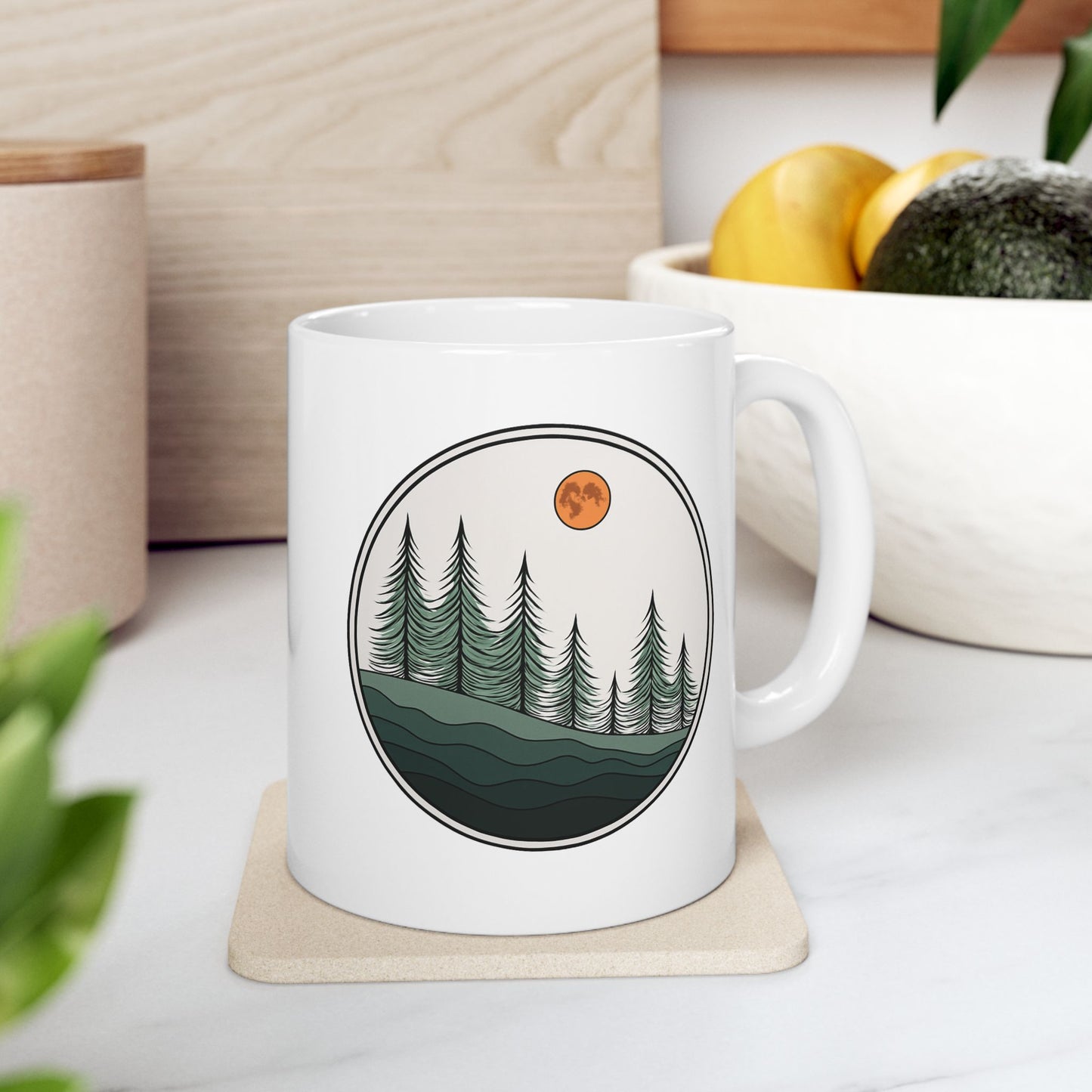 Moonlit Pines Mug