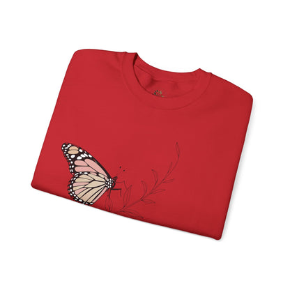 Red | Gentle When It Matters Sweatshirt, folded view