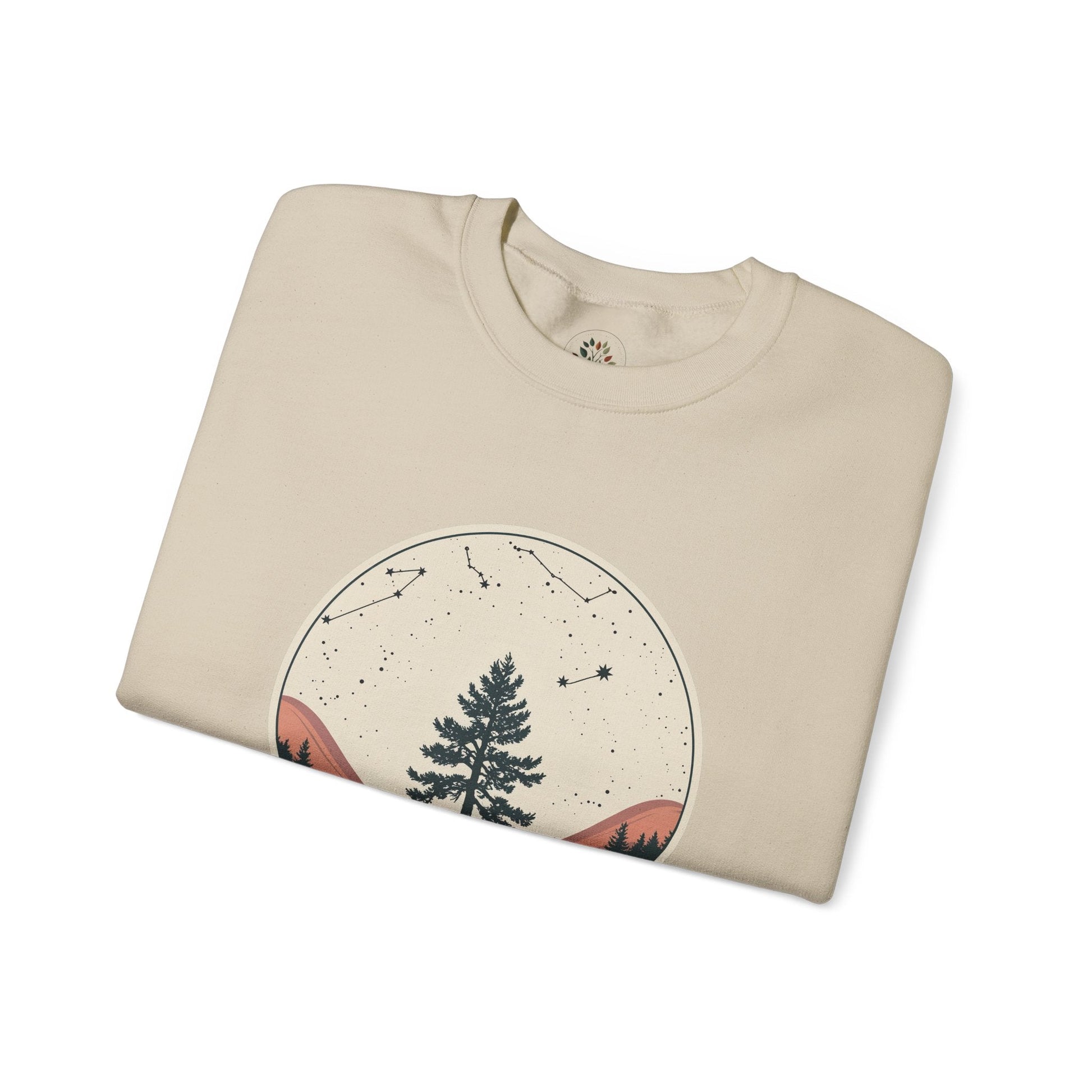 Sand | Rooted in Stars Sweatshirt, folded view