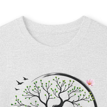 Ash | Unfolding Grace Long Sleeve Tee, folded view