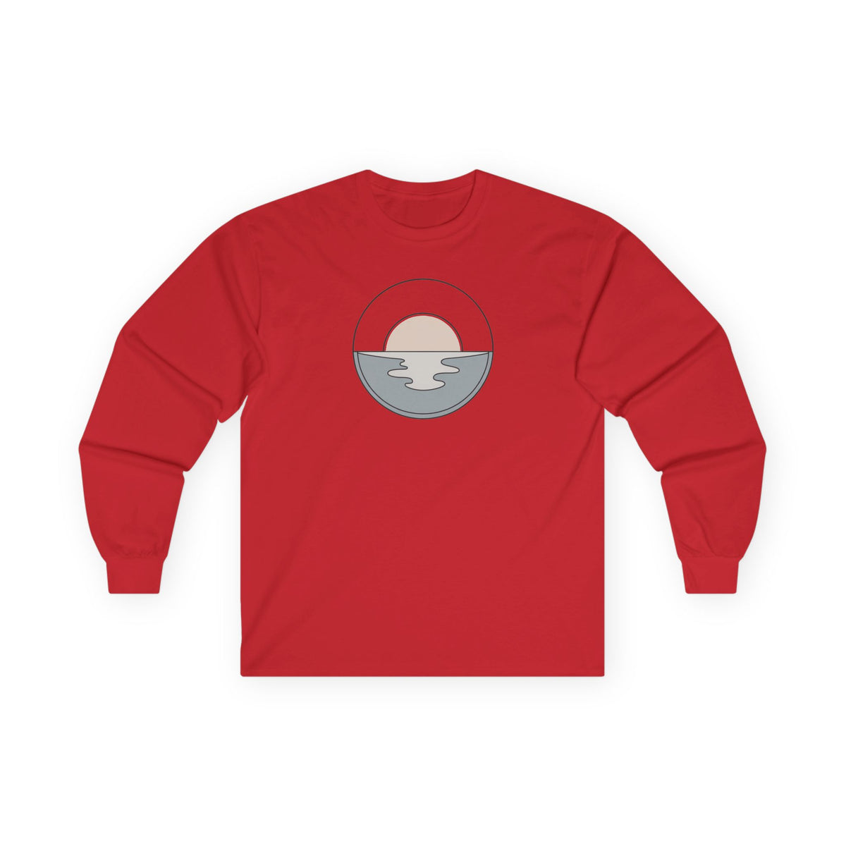 Red | Dawn Long Sleeve Tee, front view