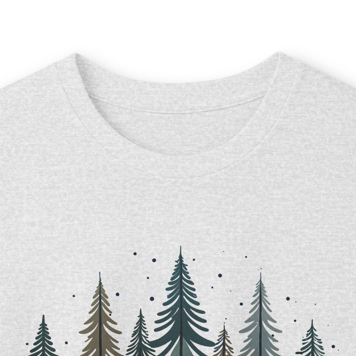 Ash | Silent Pines Long Sleeve Tee, folded view