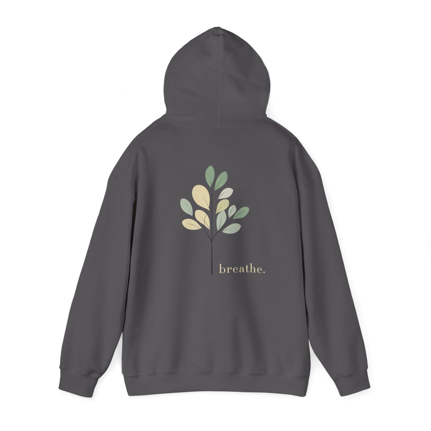 Charcoal | Breathe Hoodie, back view 2