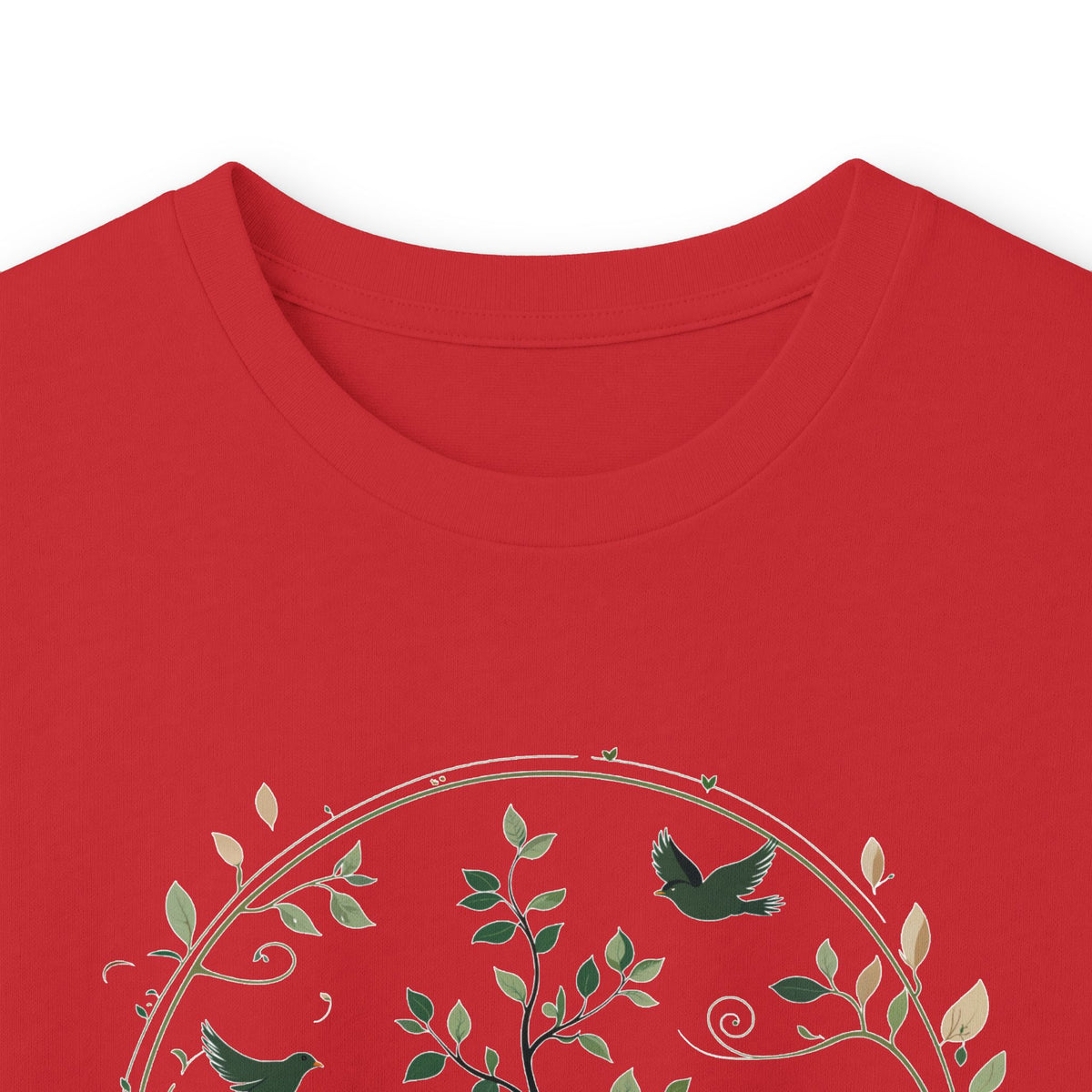 Red | Circle of Life Long Sleeve Tee, folded view