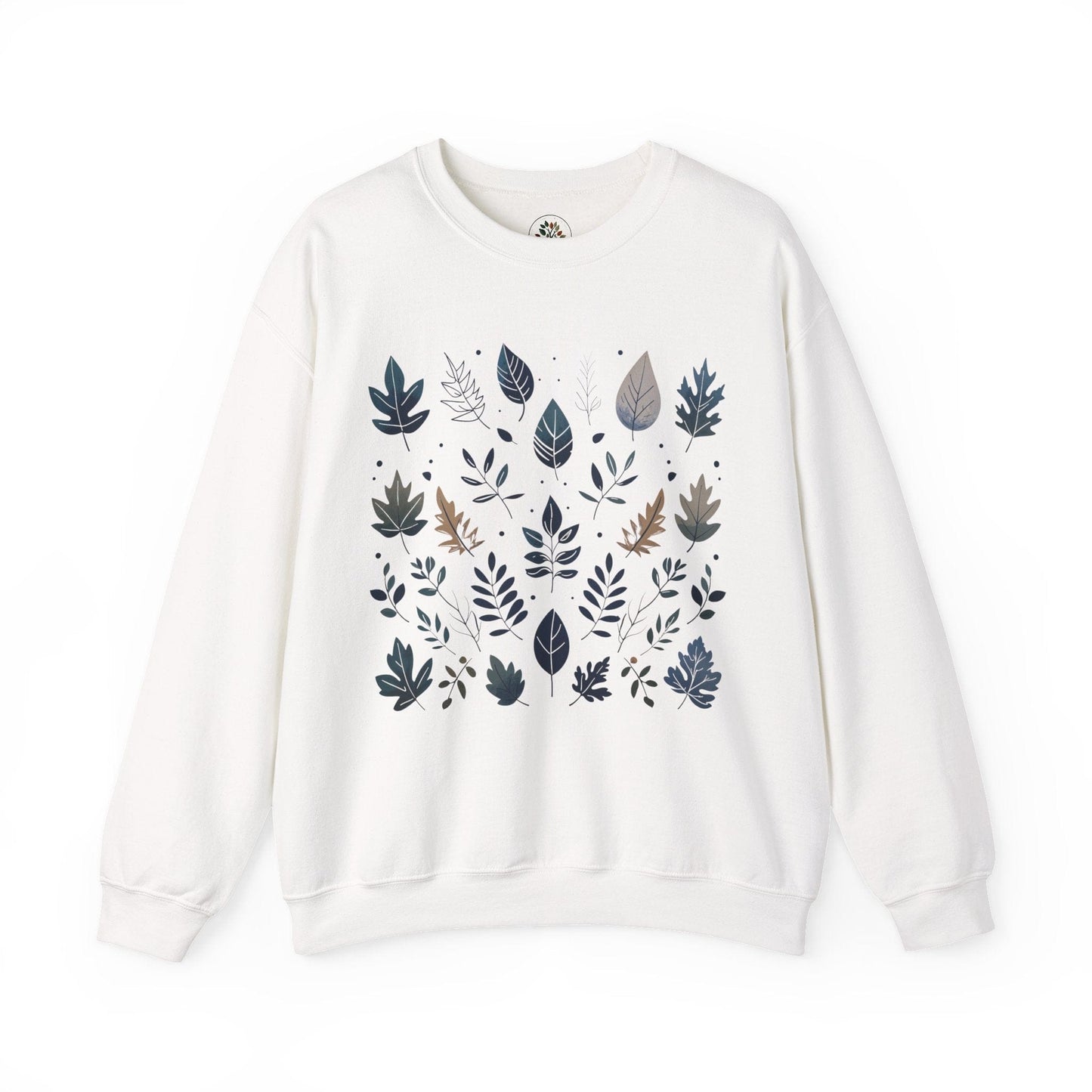 White | Botanical Harmony Sweatshirt, front view