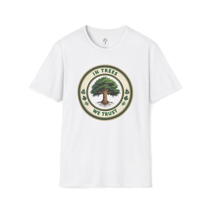 White | In Trees We Trust, front view